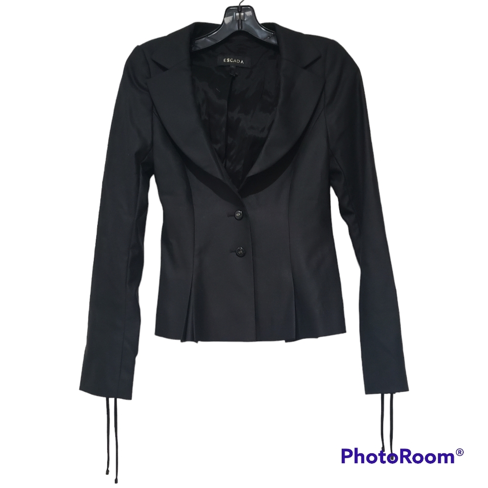 Escada black jacket size 36 us 4 office wear